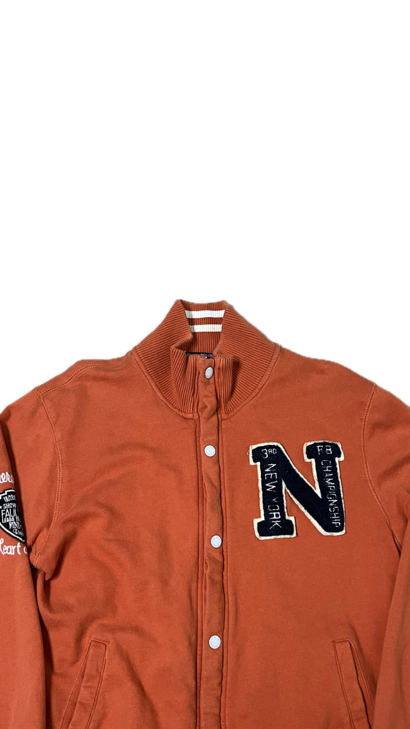 오렌지 스웨트 바시티 집업 상품이미지8