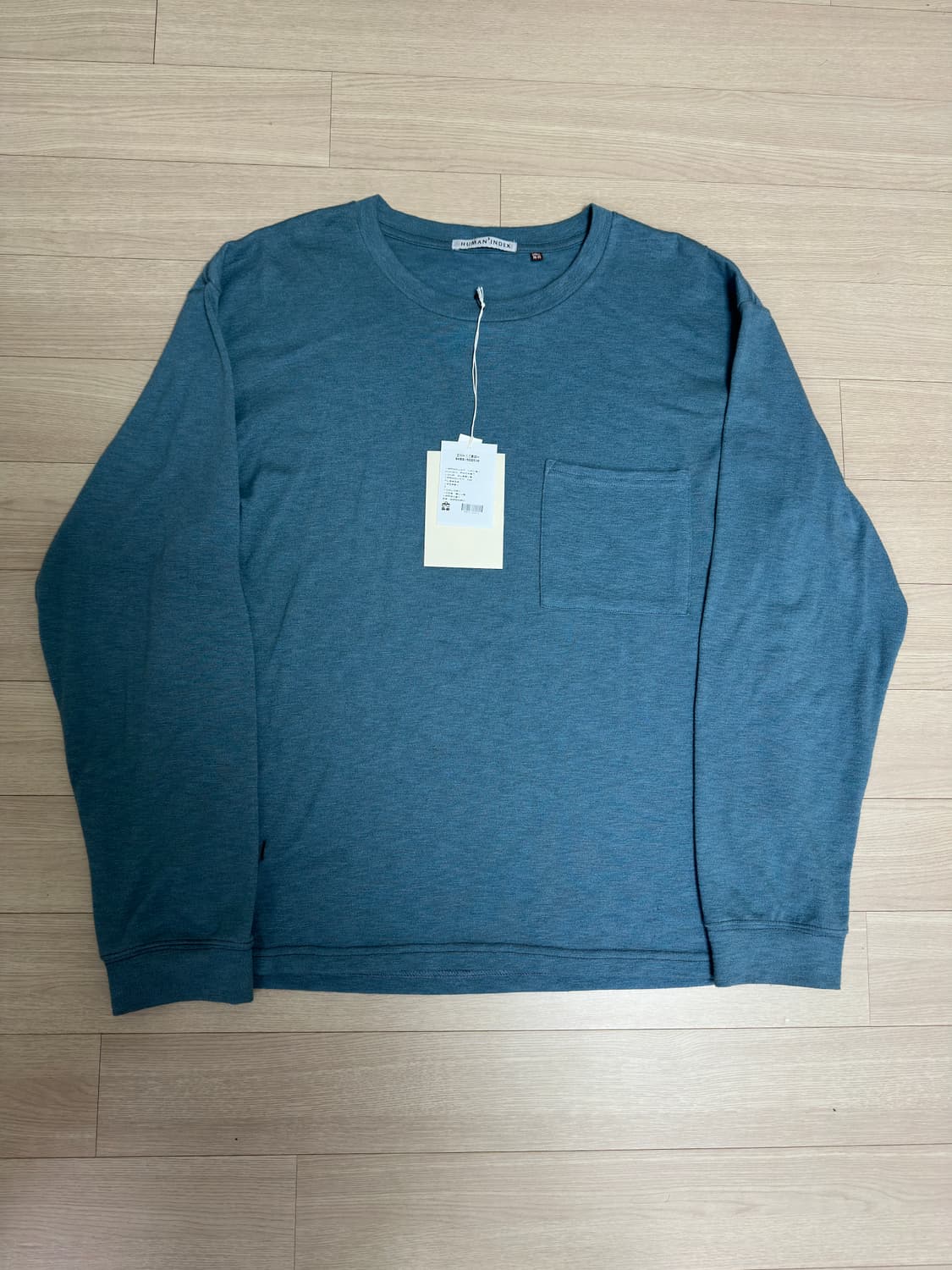 (3) 폴리테루 휴먼인덱스 휴먼 포켓 롱슬리브 제이드 블루 상품이미지2