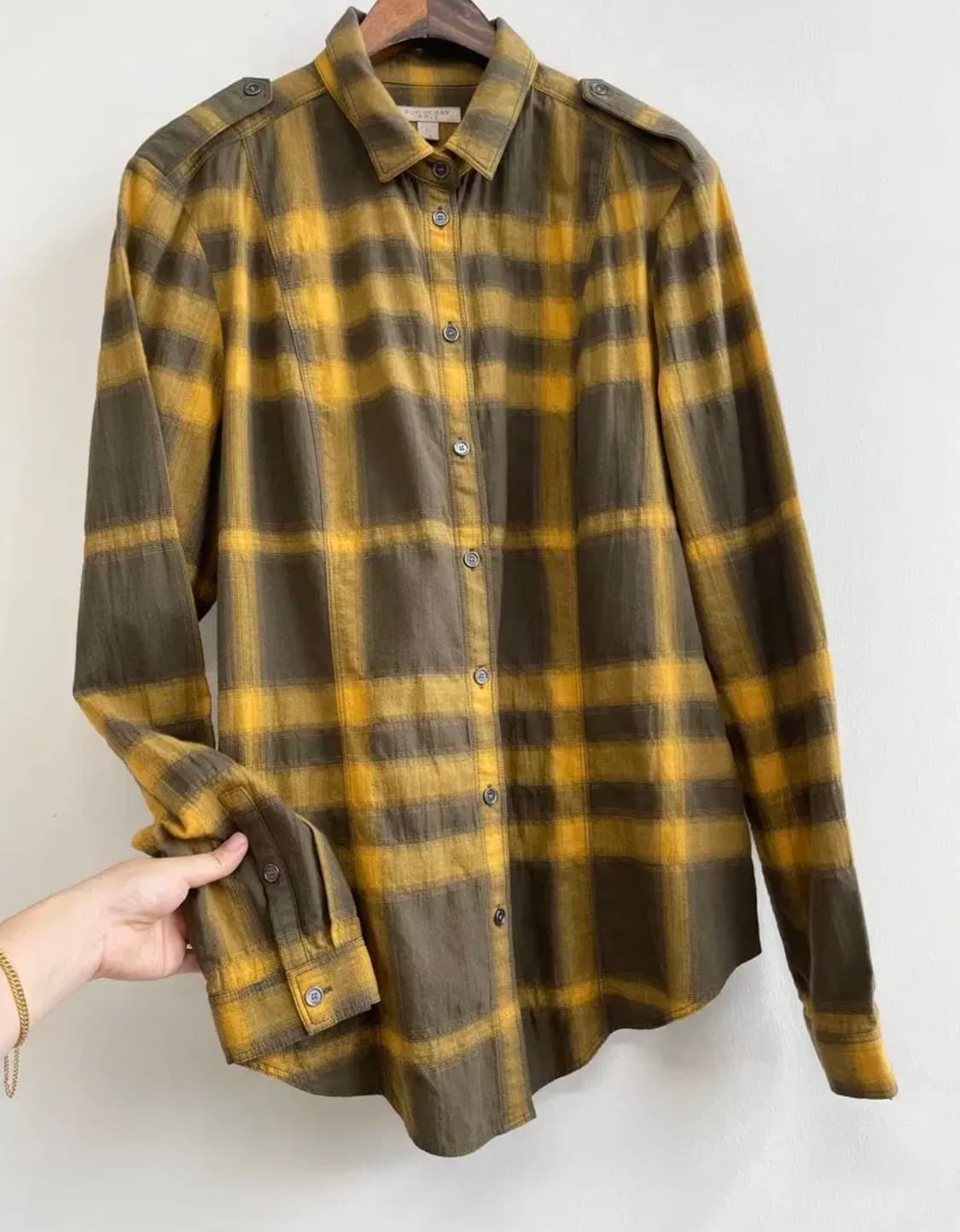 [정품] 버버리(Burberry ) 노바체크 견장 셔츠 95 상품이미지5