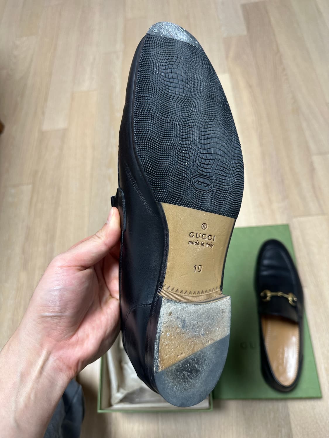 구찌 조던 홀스빗 로퍼 10사이즈(290) 상품이미지4