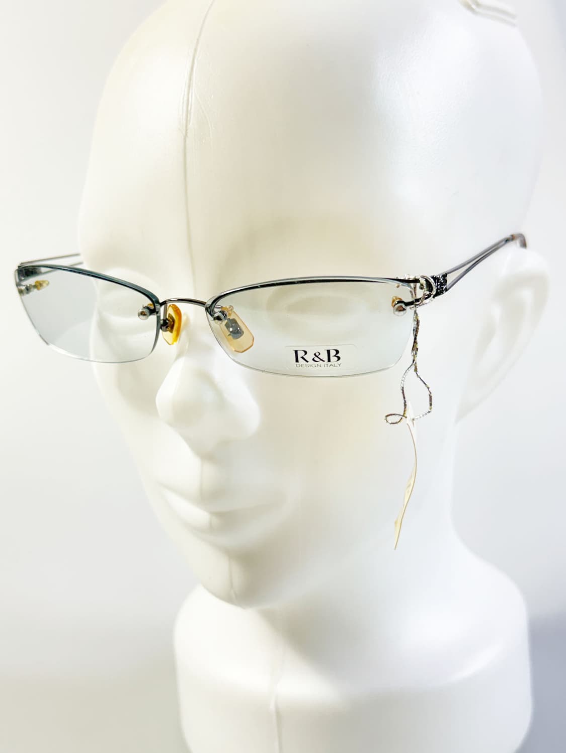 R&B EYEWEAR 무테 스퀘어 메탈 프레임 빈티지 안경 상품이미지8
