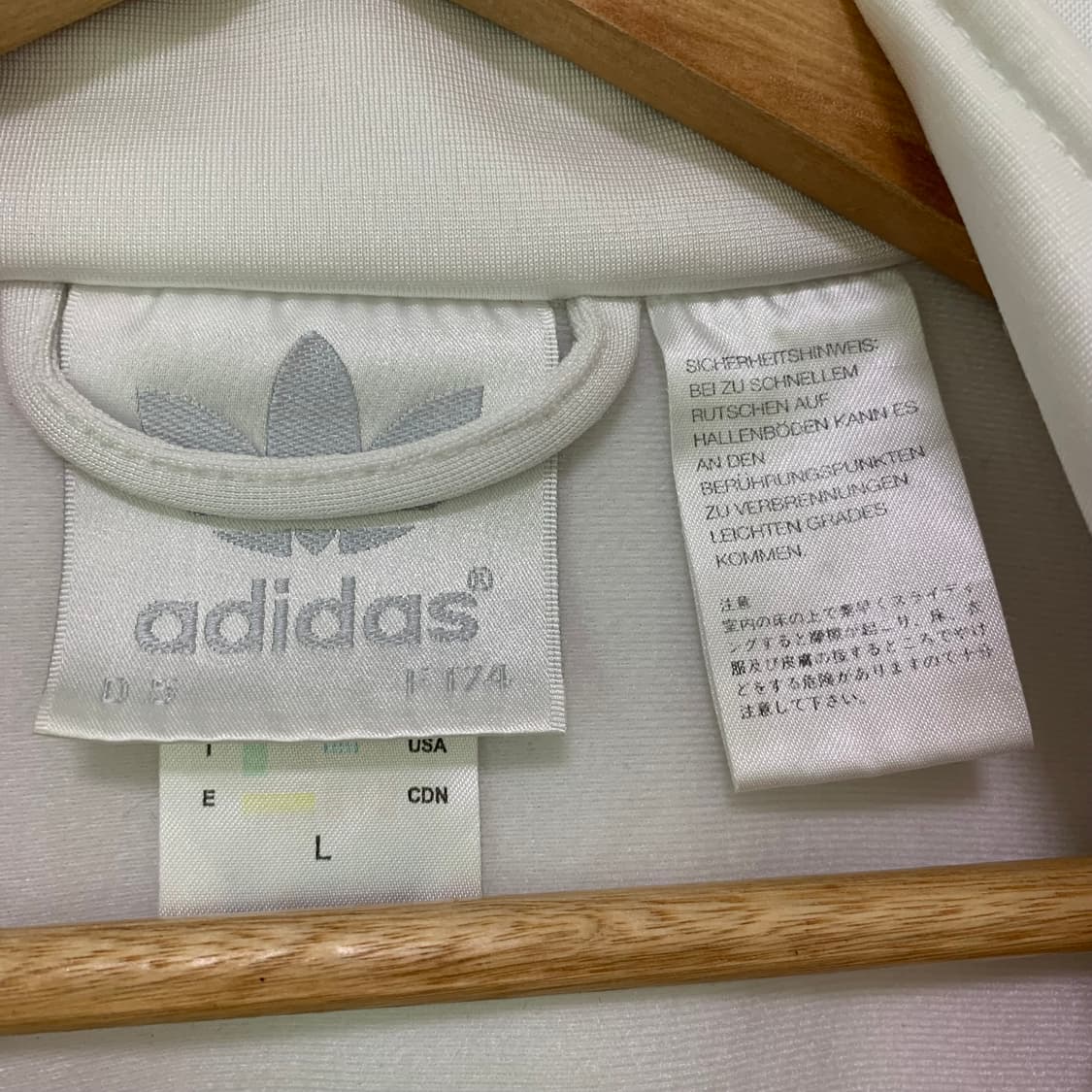 아디다스 파이어버드 져지 빈티지 삼선 트랙 자켓 화이트/네이비 L 상품이미지4