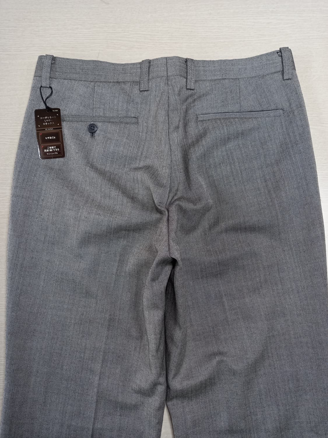 32 새상품 HEINEMAN 울50% 슬렉스 그레이 32-385 상품이미지4