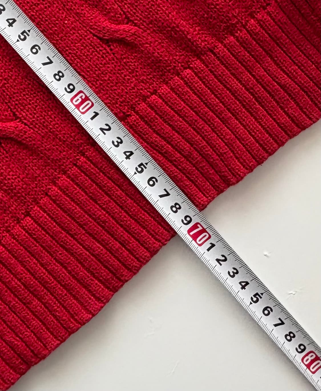 Polo 폴로랄프로렌 케이블 레드 니트 상품이미지7