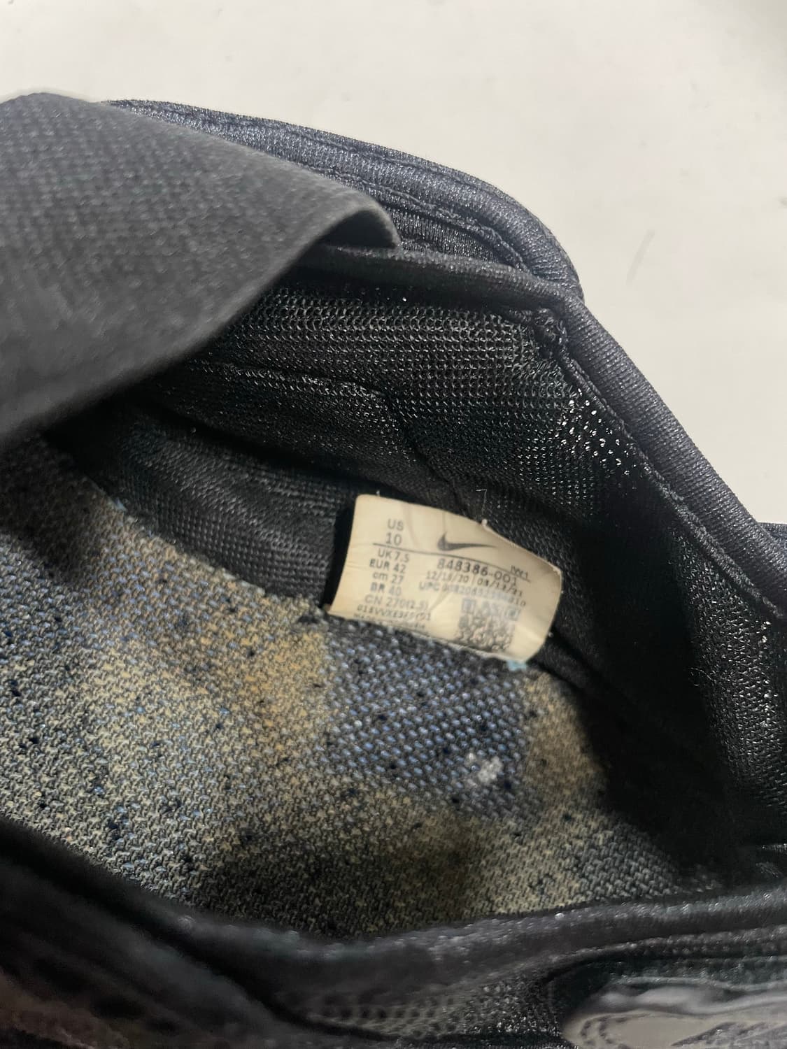 나이키 타비 에어리프트 블랙 상품이미지6