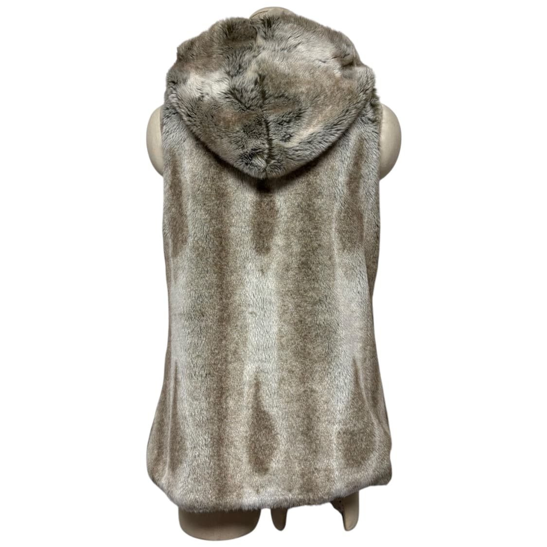 3747 그레이 후드 퍼조끼 후드조끼 상품이미지3