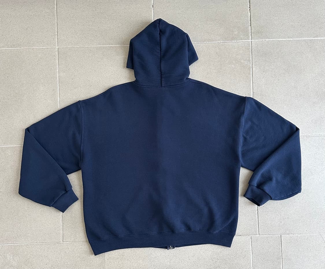 빈티지 러셀 후드집업 네이비 XL 상품이미지2