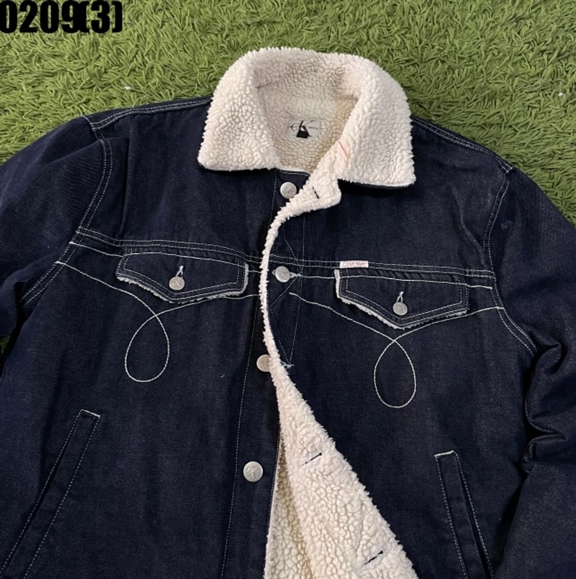 캘빈클라인 데님 무스탕 자켓 상품이미지2