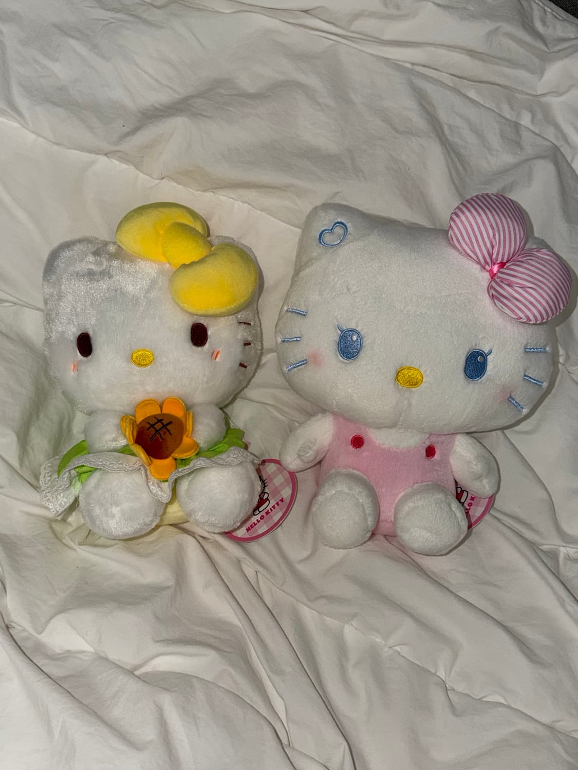 산리오 헬로키티 해바라기 키티 진주 가방 키티 중형인형 새상품 상품이미지1