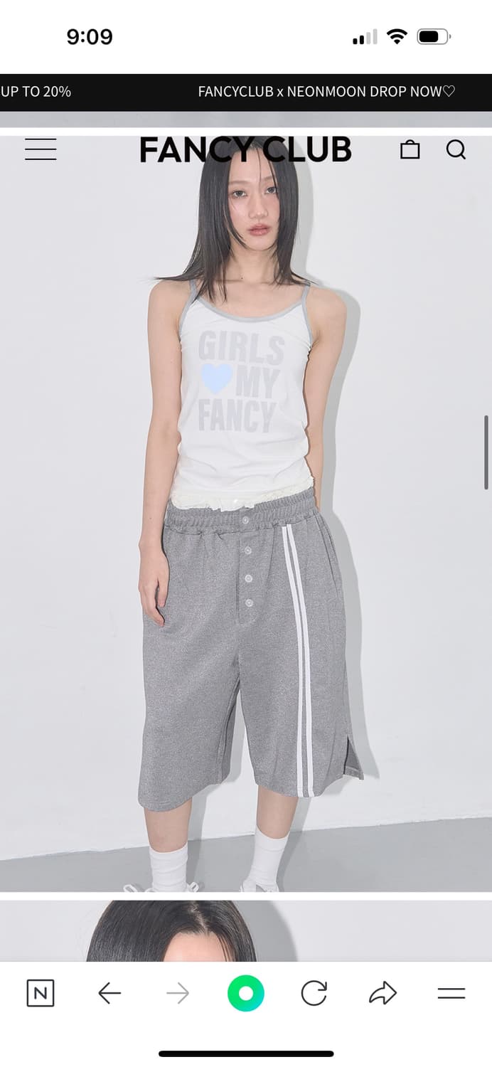 팬시클럽 슬리브 FANCY SLEEVELESS (GRAY) 상품이미지3