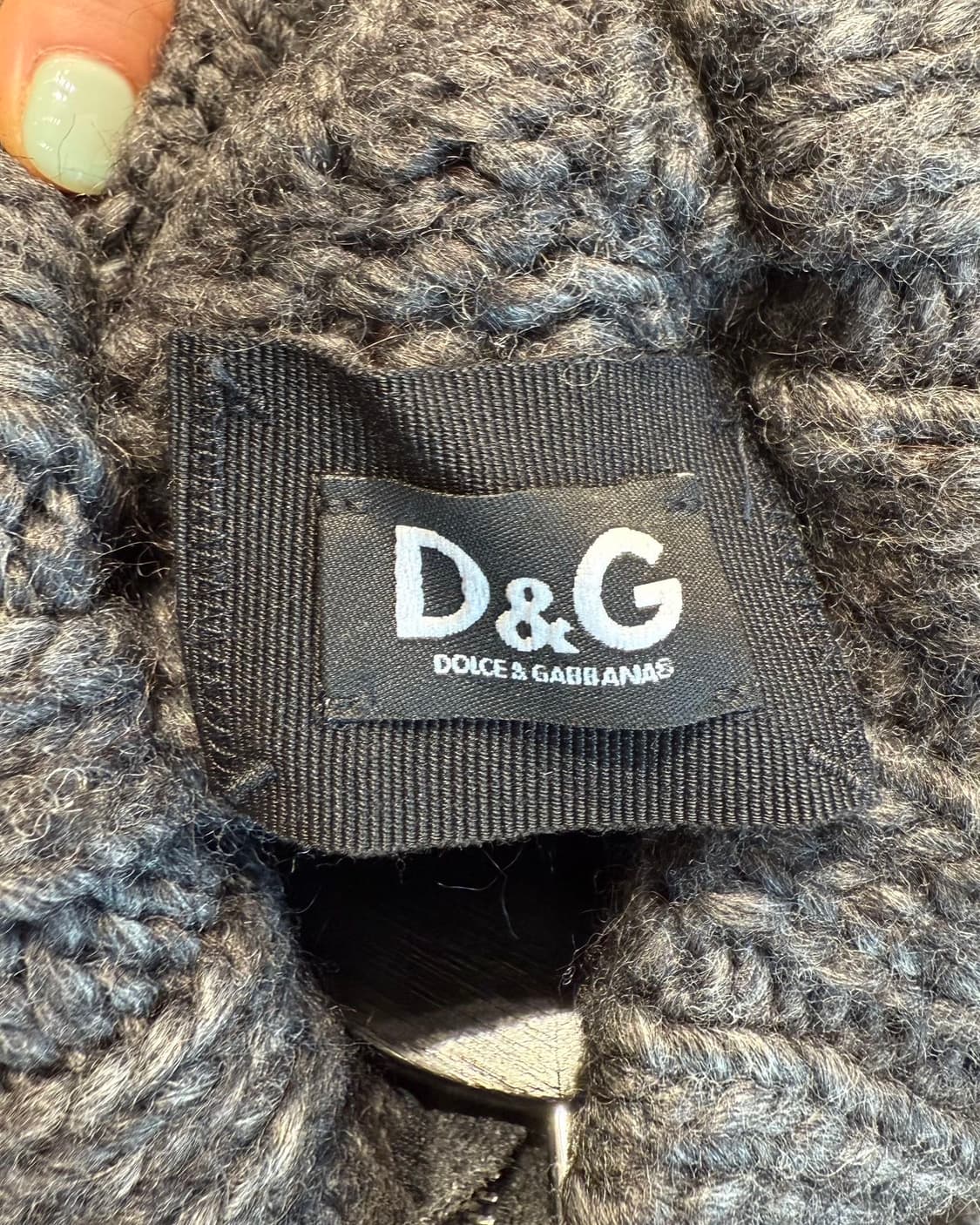 돌체앤가바나 차콜 알파카울 집업 니트  상품이미지9