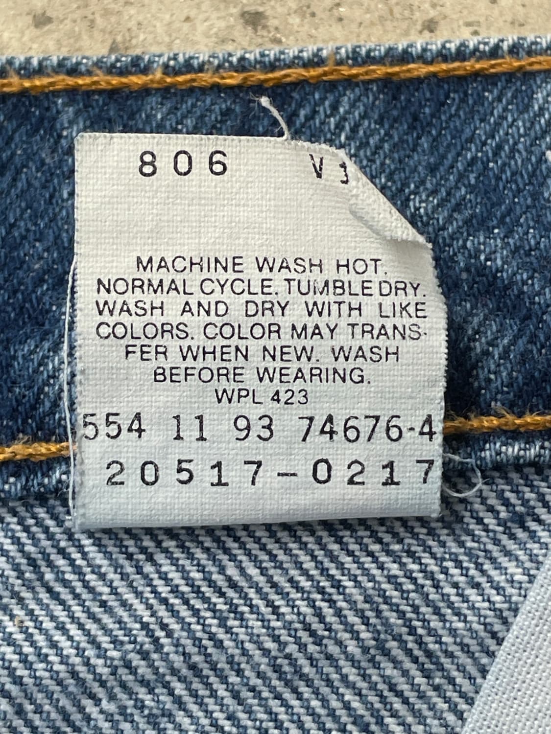 Big!)90s Levi's 517 Boots Cut Denim  상품이미지6