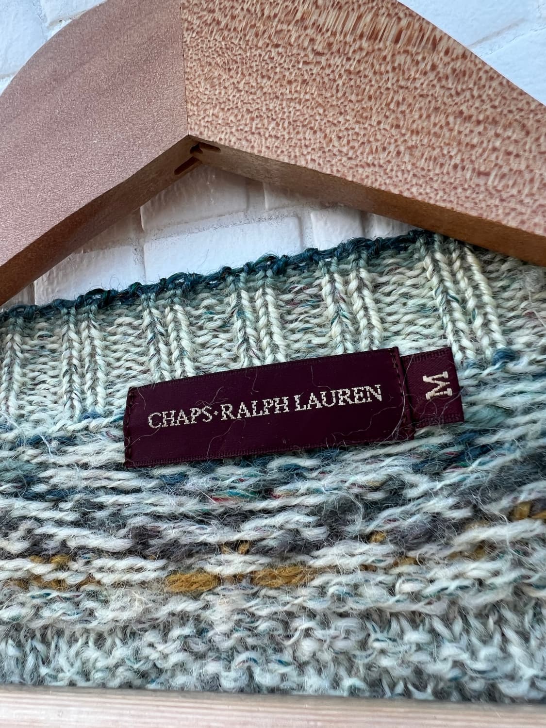 챔스 랄프로렌 울100 빈티지 가디건 상품이미지5