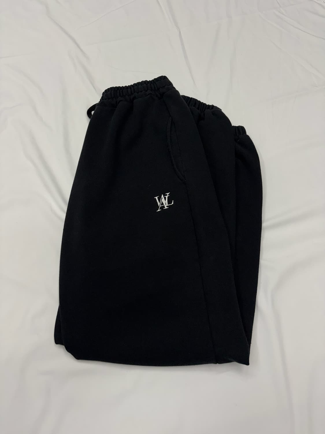 WOOALONG 우알롱 블랙 조거 팬츠 추리닝 바지 상품이미지4