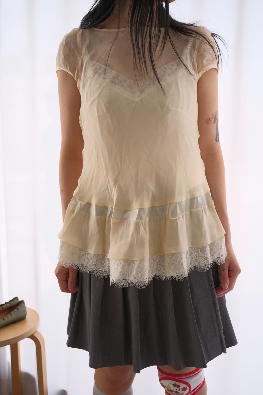 2012 ss Slip layered silk blouse 상품이미지3