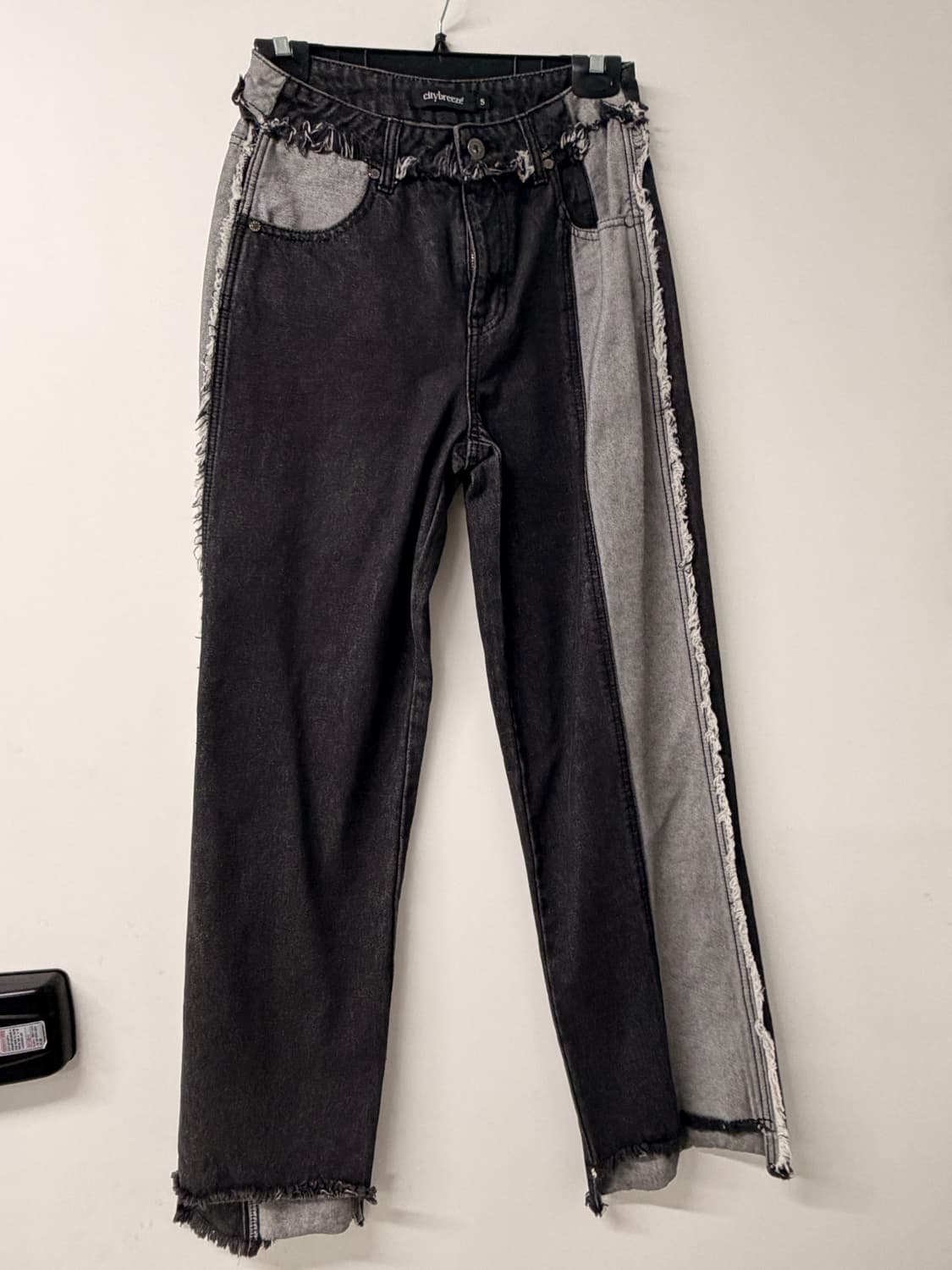 시티브리즈 Citybreeze 배색 데님 팬츠 S (새상품) 상품이미지1