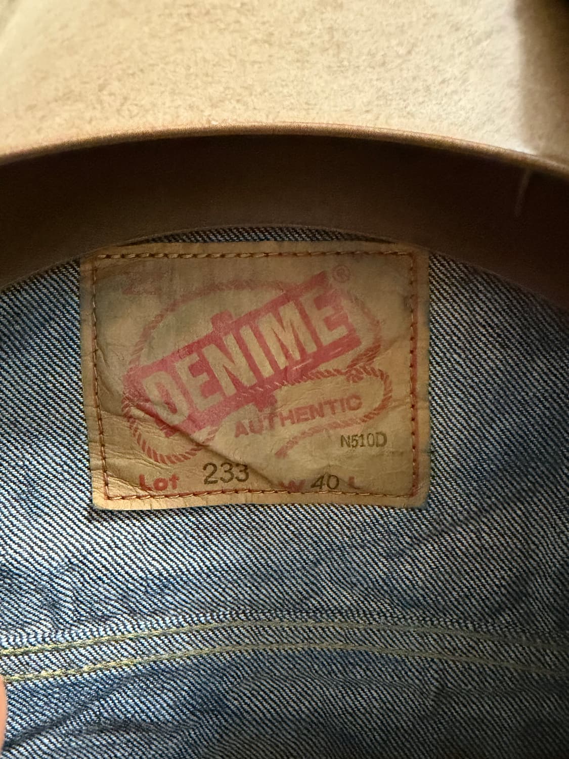 Denime by warehouse 3rd 셀비지 데님자켓 상품이미지7