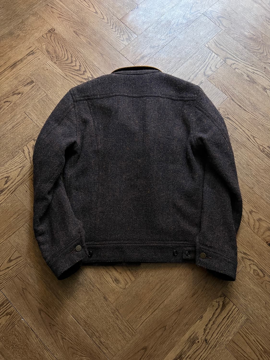 [S]Lee 해리스트위드 스톰라이더 블랭킷 울 트러커 자켓 상품이미지7