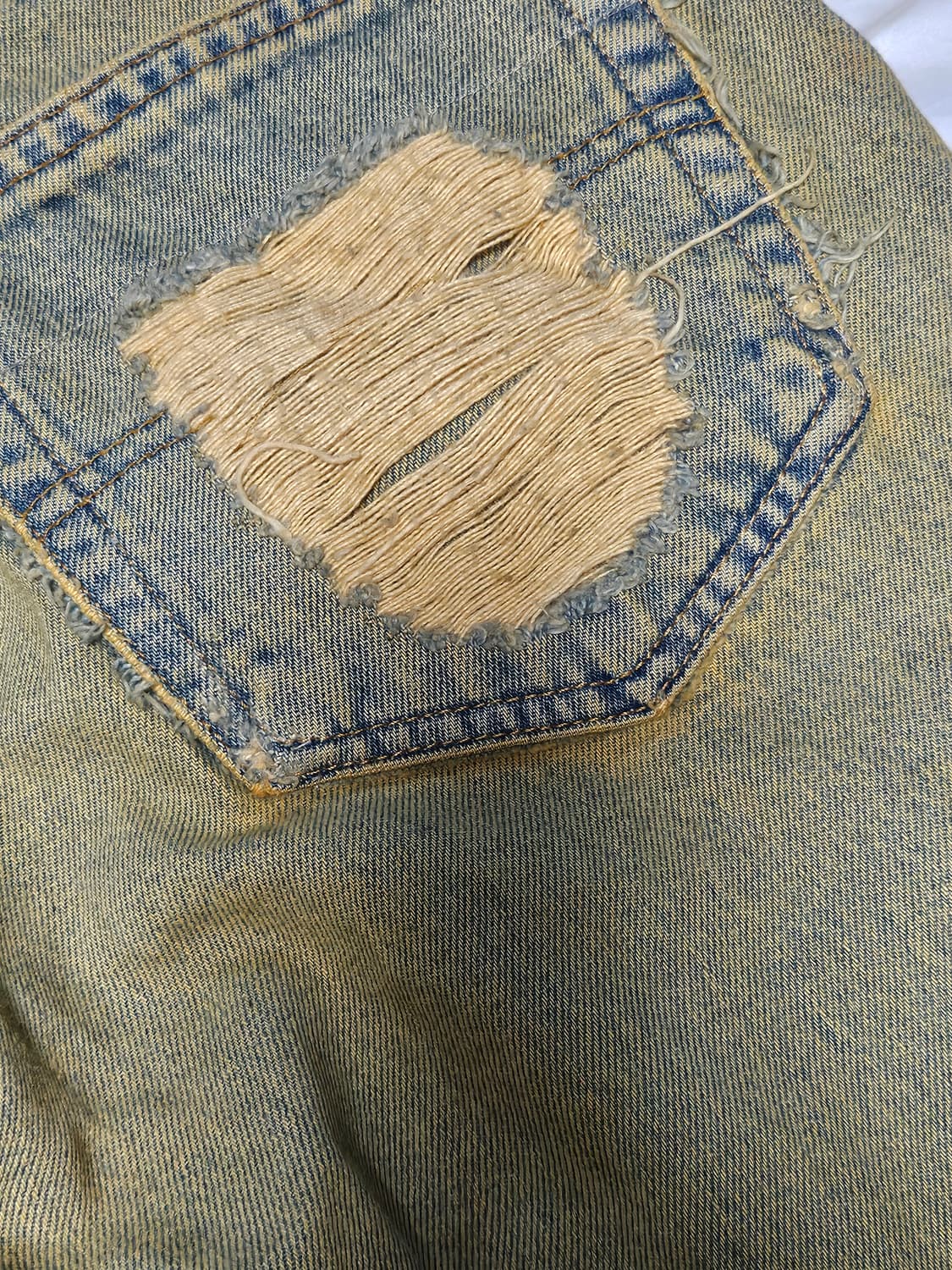 리바이스 80s 505 데미지 녹워싱 데님팬츠 30 상품이미지6