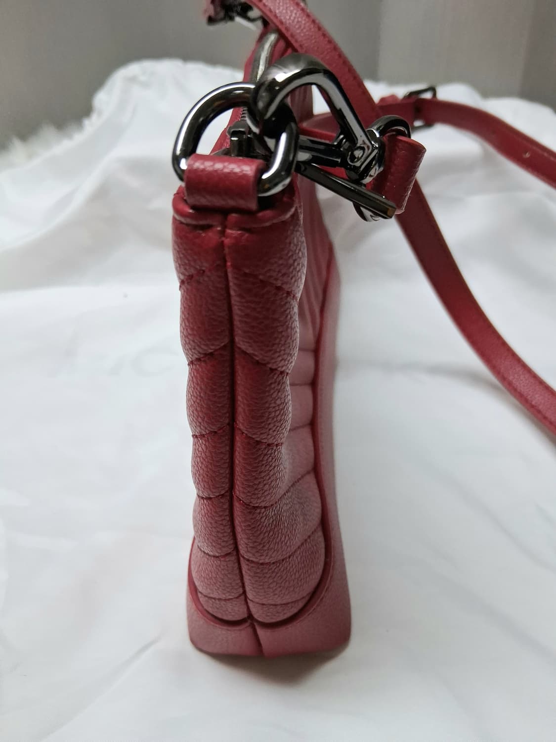 에스콰이아 레드 퀼팅 크로스백#새상품 상품이미지4