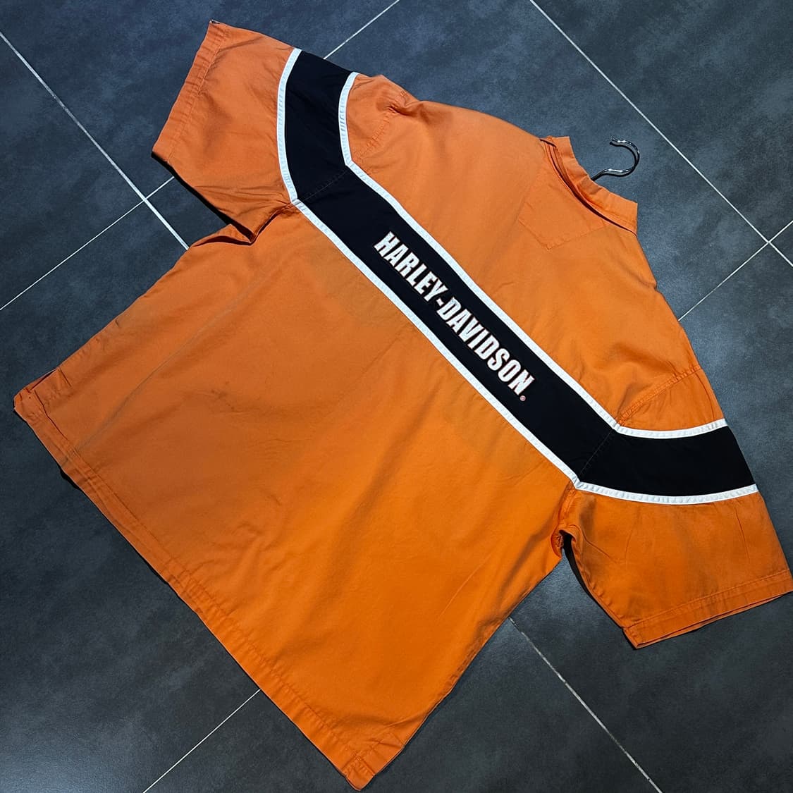 [HARLEY-DAVIDSON] 빈티지 트랙라인 시그니쳐 오버핏 셔츠 상품이미지4