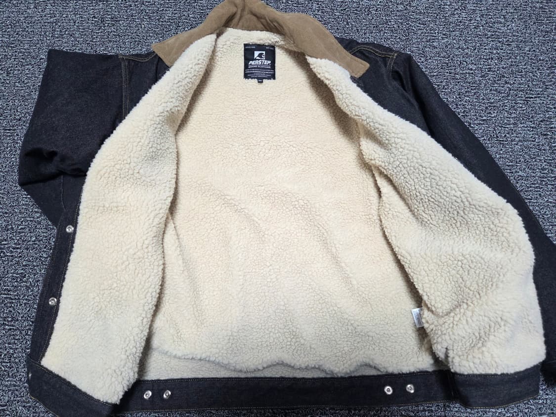 무신사 PERSTEP퍼스텝 양털 데님자켓/2XL 상품이미지4