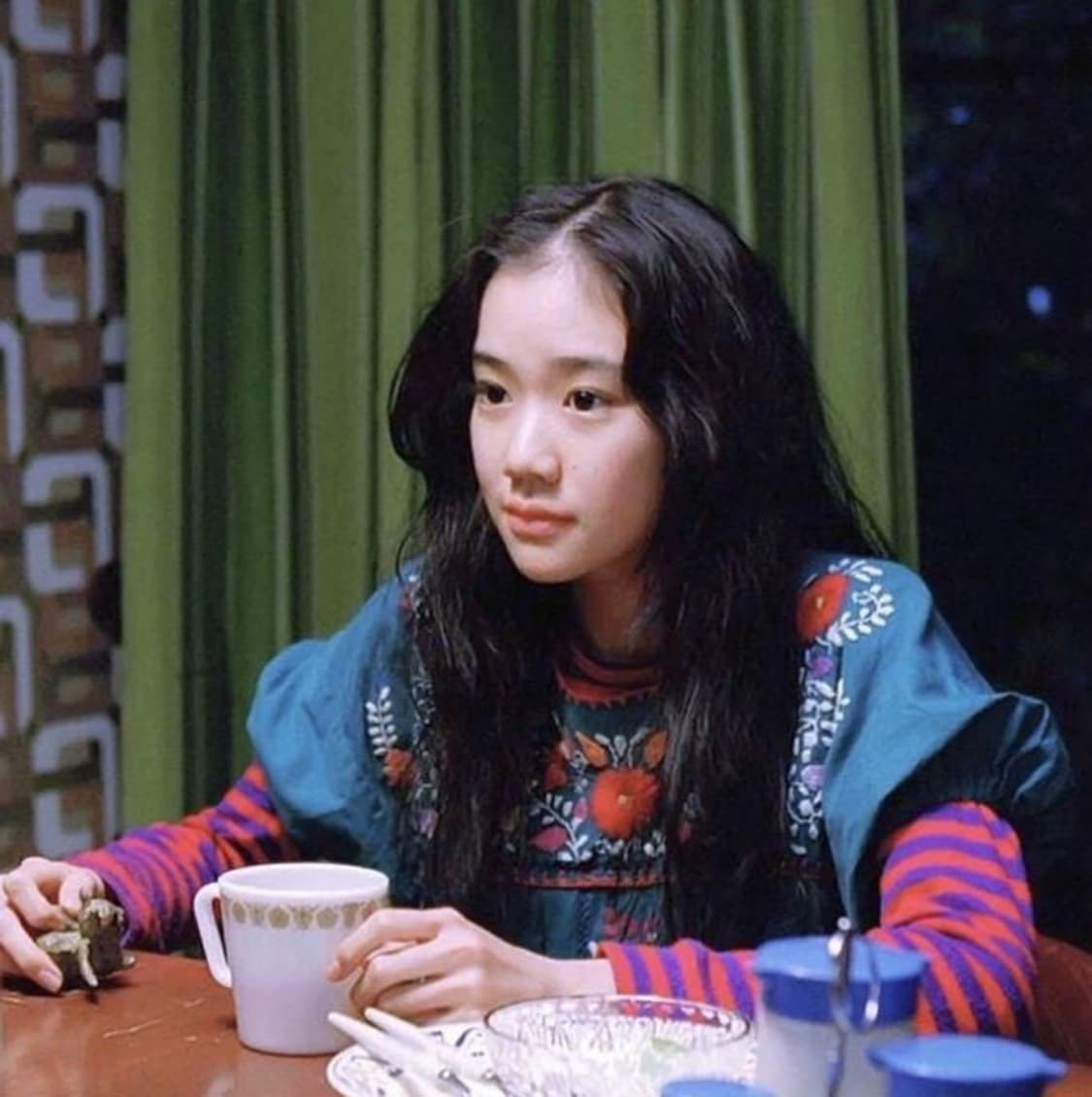 모리걸 페어리 아오이유우 y2k 청록 민트 레이스 원피스 상품이미지6