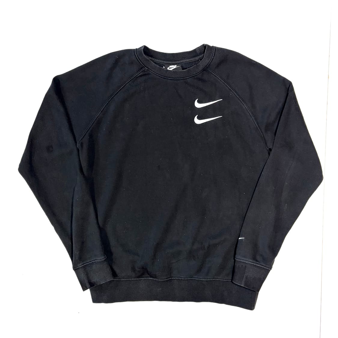 나이키 더블 스우시 블랙 맨투맨 M 상품이미지1