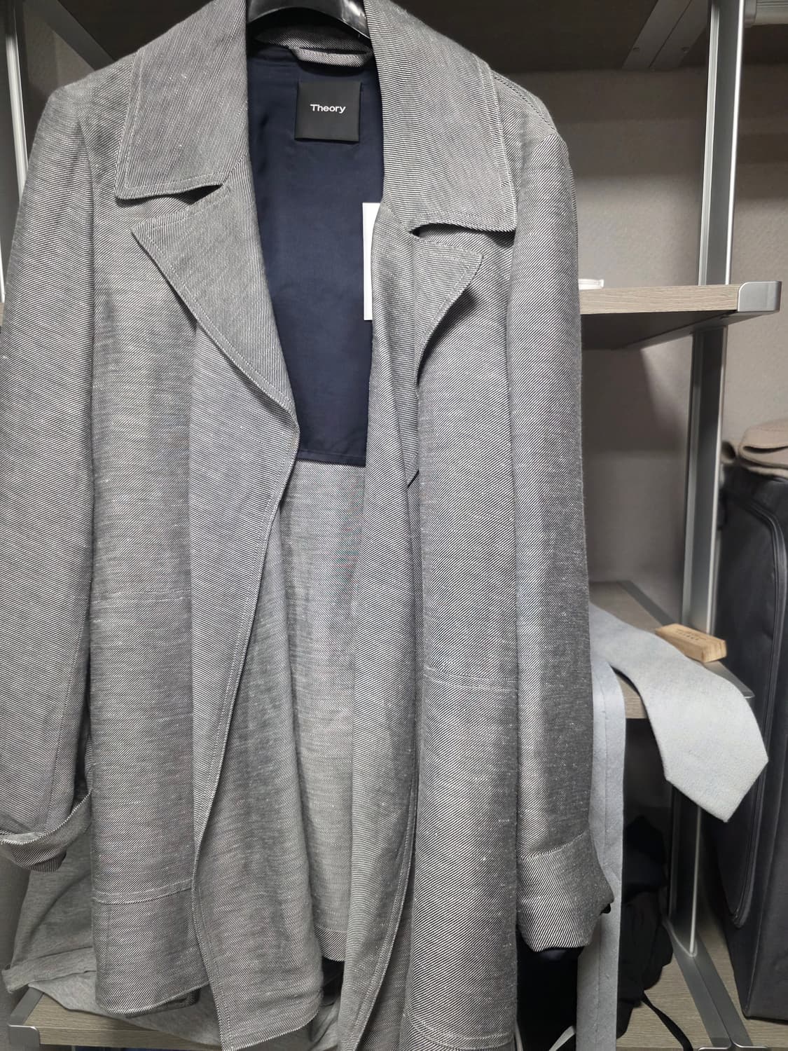 Theory 띠어리 린넨 트윌 숏 트렌치 L 상품이미지5