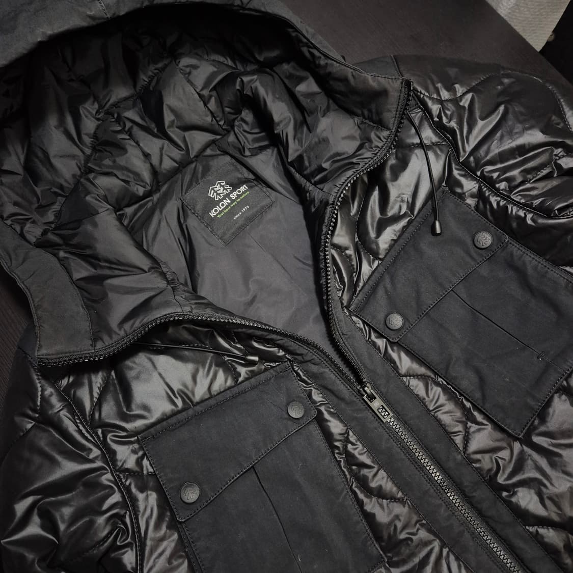 코오롱스포츠 10S 후드 95사이즈 경량패딩 자켓 상품이미지2