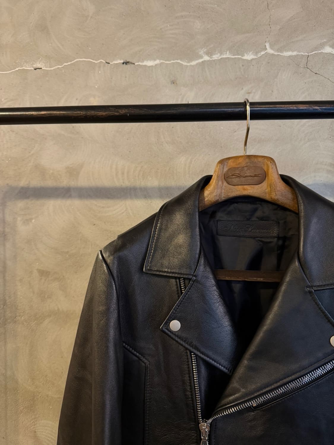 느와르 라르메스 램스킨 레더자켓 슬림100 상품이미지2