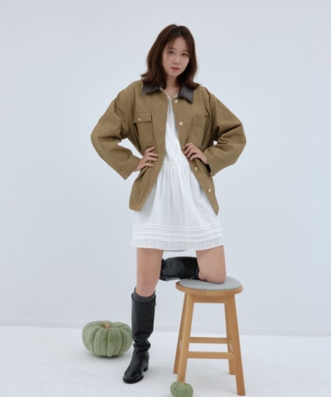 드파운드 골드 버튼 워크자켓 상품이미지3