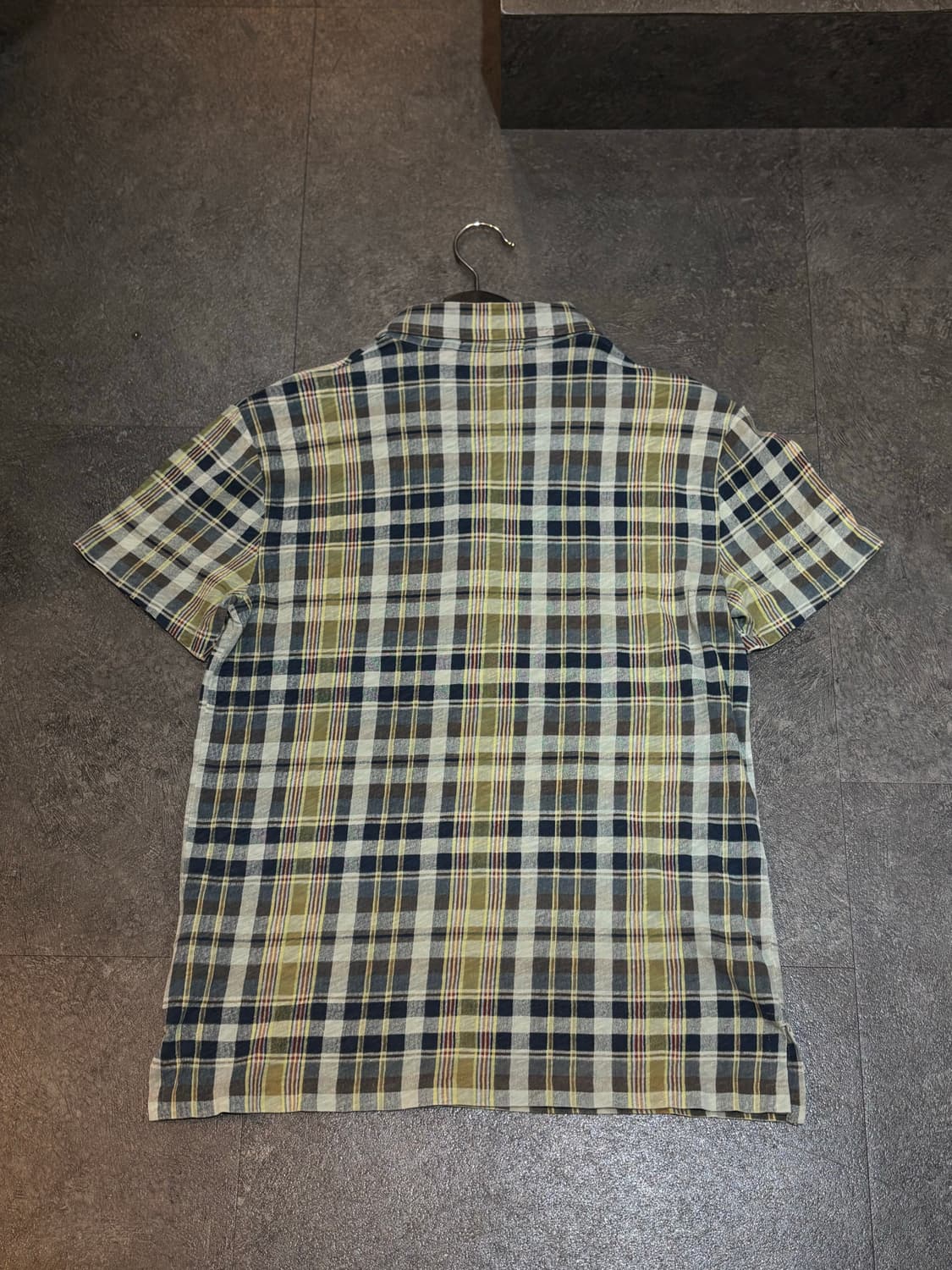 폴로 랄프로렌 체크 반팔 카라티 티셔츠 M사이즈 상품이미지3