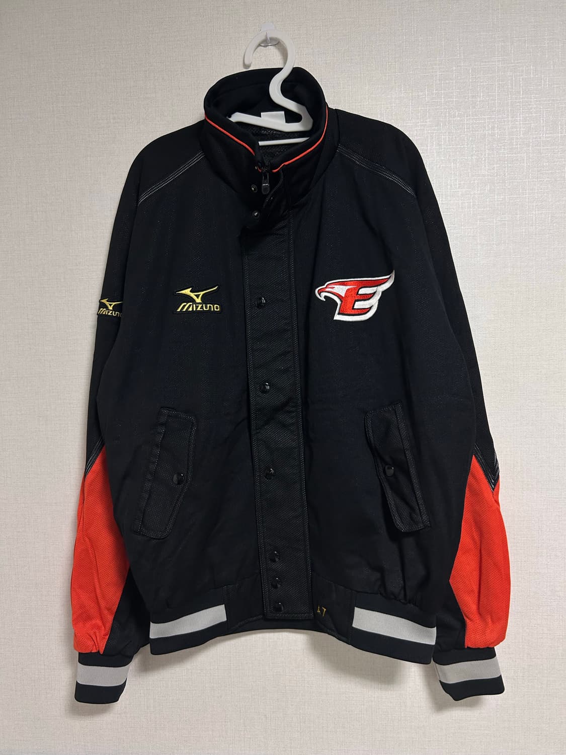 미즈노 한화이글스 춘추 점퍼 야구잠바 바시티 자켓 L 상품이미지3