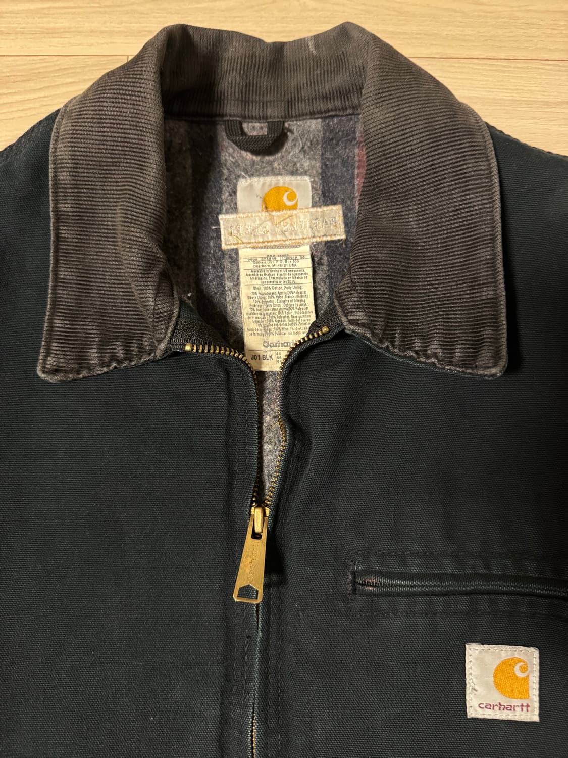 칼하트 디트로이트 자켓 j01 blk 상품이미지3