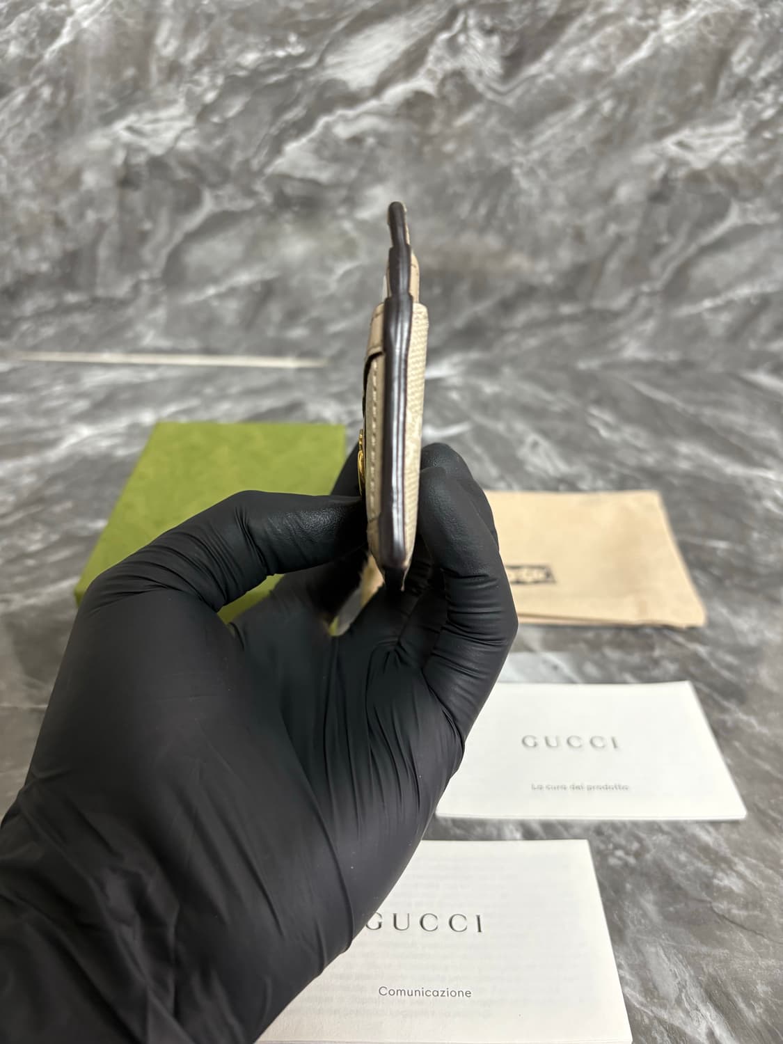 구찌 오피디아 GG 금장로고 카드지갑 상품이미지4