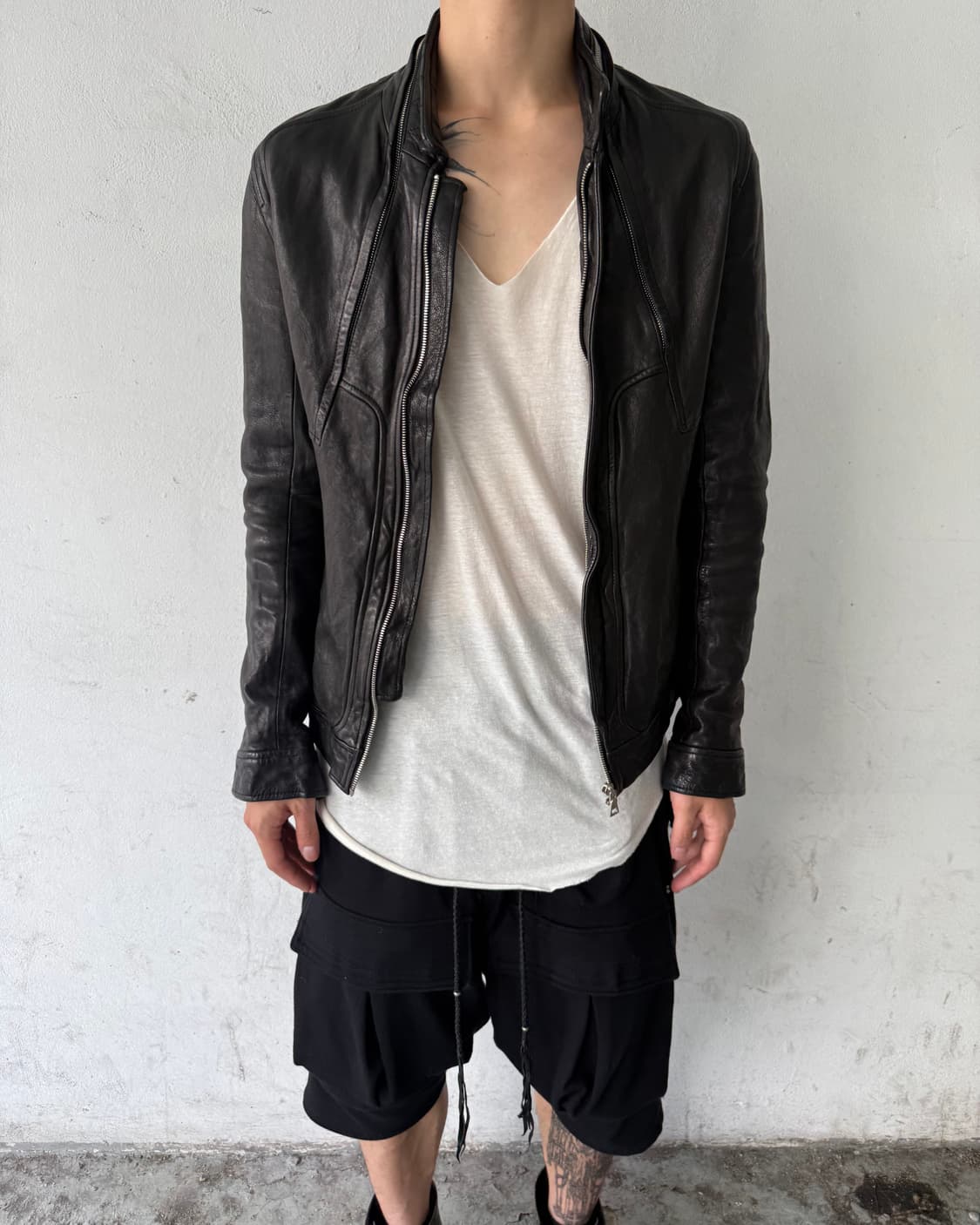 Tempo Homme Lambskin Leather Jacket 상품이미지2
