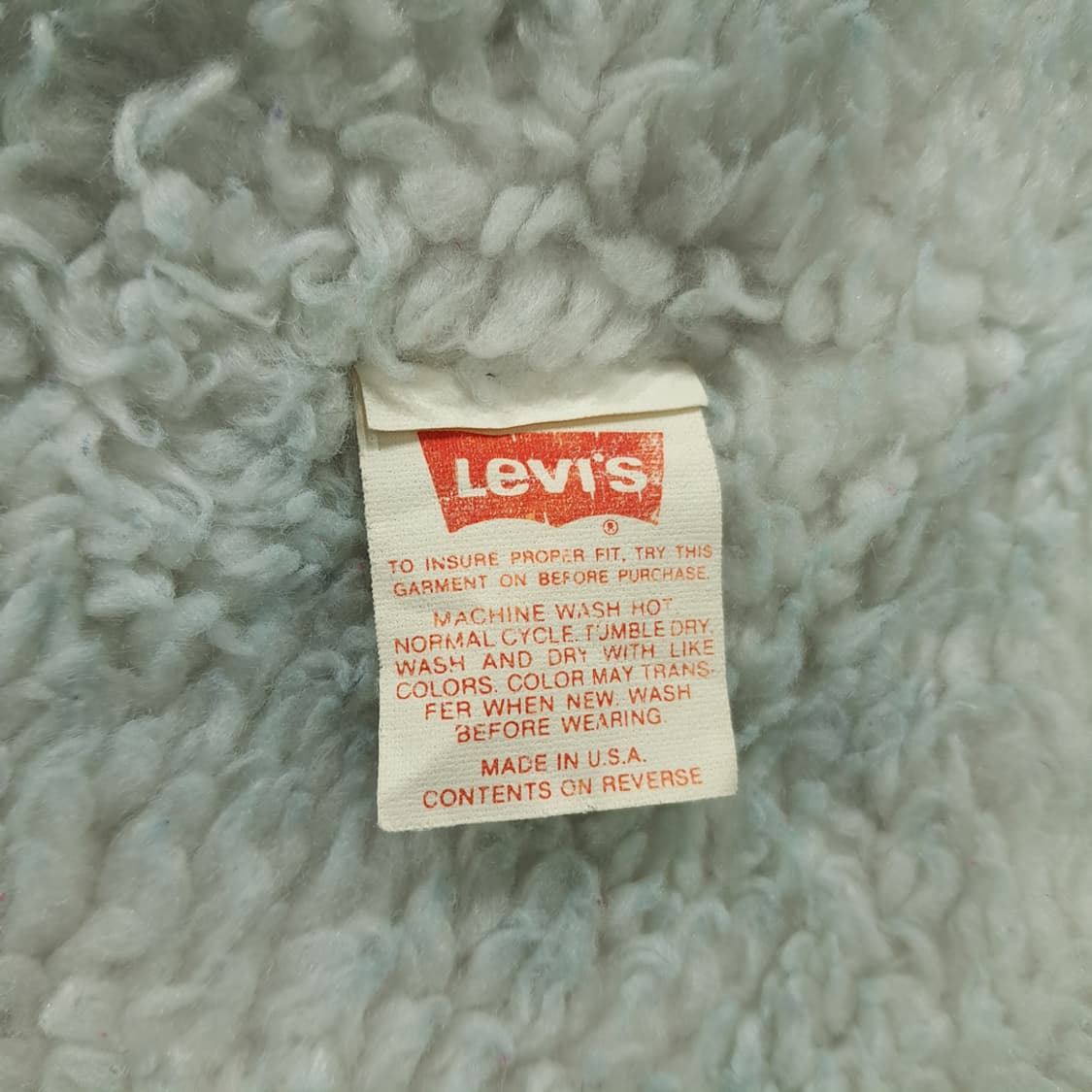 CN971 M 리바이스 USA 애시드워시 셰르파 데님 트러커 자켓 상품이미지6