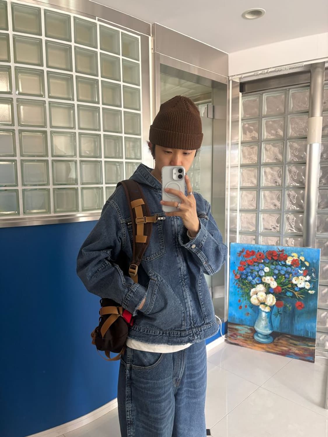 DENIM ZIPUP HOODIE 데님 지퍼 후드티 상품이미지1