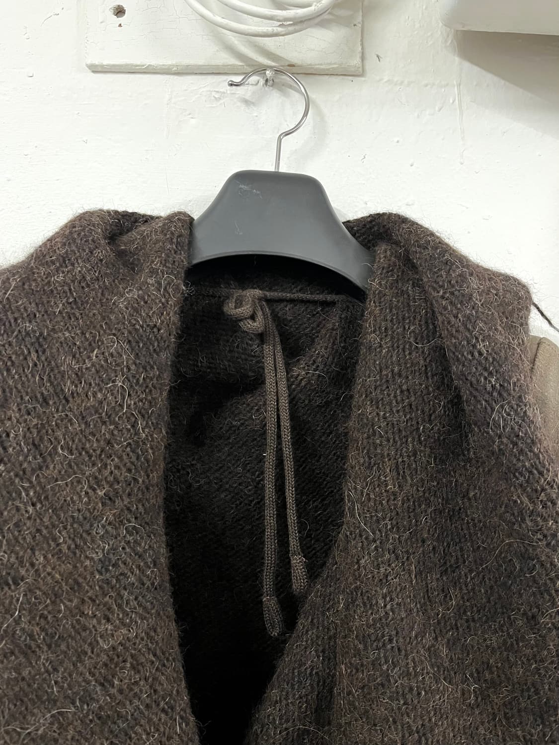 아이작 세럼 드레이프 알파카울 레더 드레스 상품이미지5