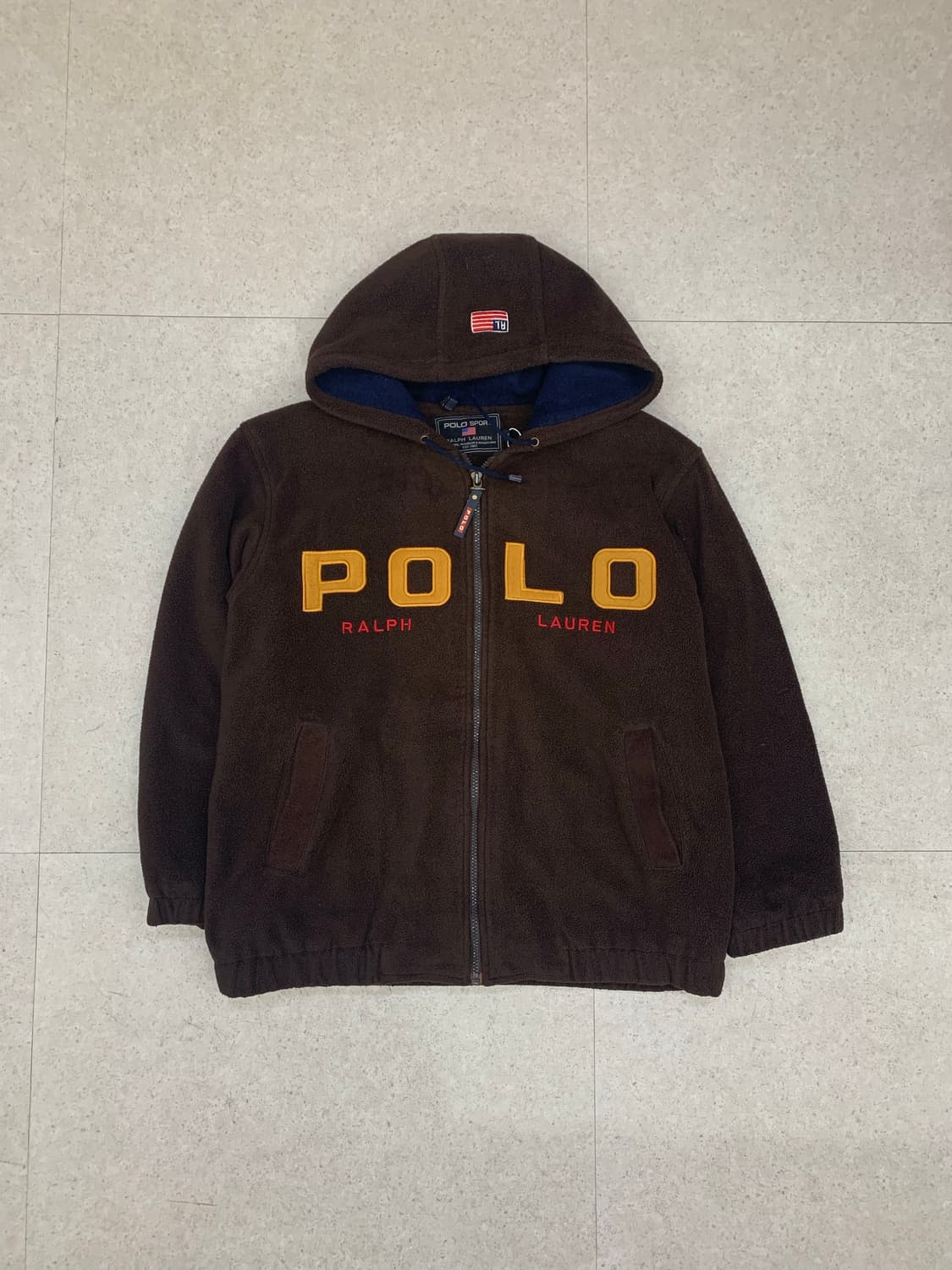 Polo 폴로 빅로고 후드집업 플리스 상품이미지1