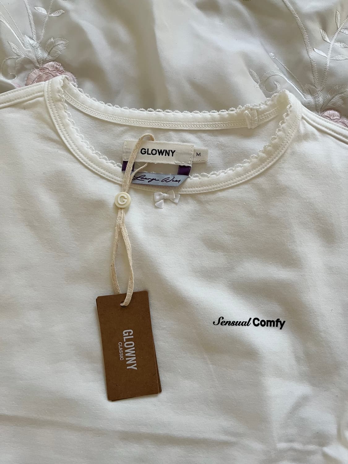 핀터st) 글로니 레이스 반팔 티 m 상품이미지1