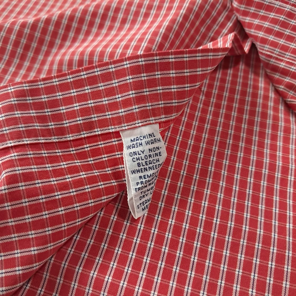 CK565 XL 폴로 90s 레드 마이크로체크 셔츠 남방 상품이미지6