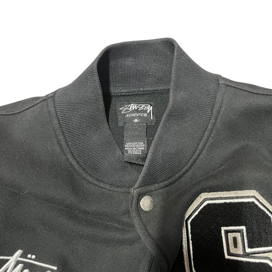 스투시 스탁 패치 자수 로고 코튼 바시티 스타디움 자켓 상품이미지3