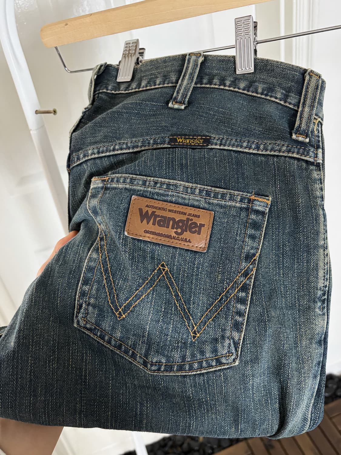 Wrangler 일본판 스트레이트 데님 팬츠 상품이미지4