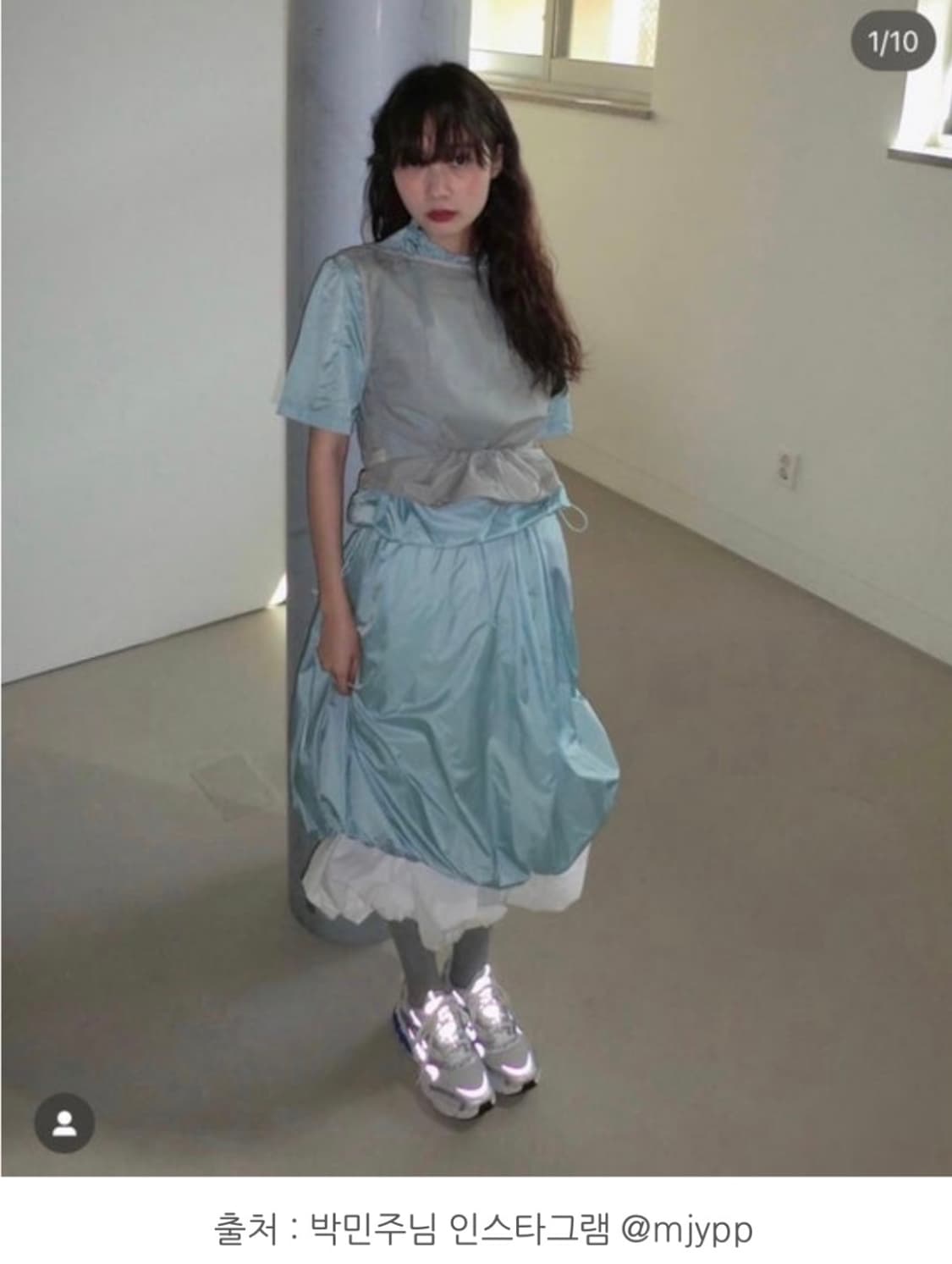 아모멘토 볼륨 스커트 민트 상품이미지4