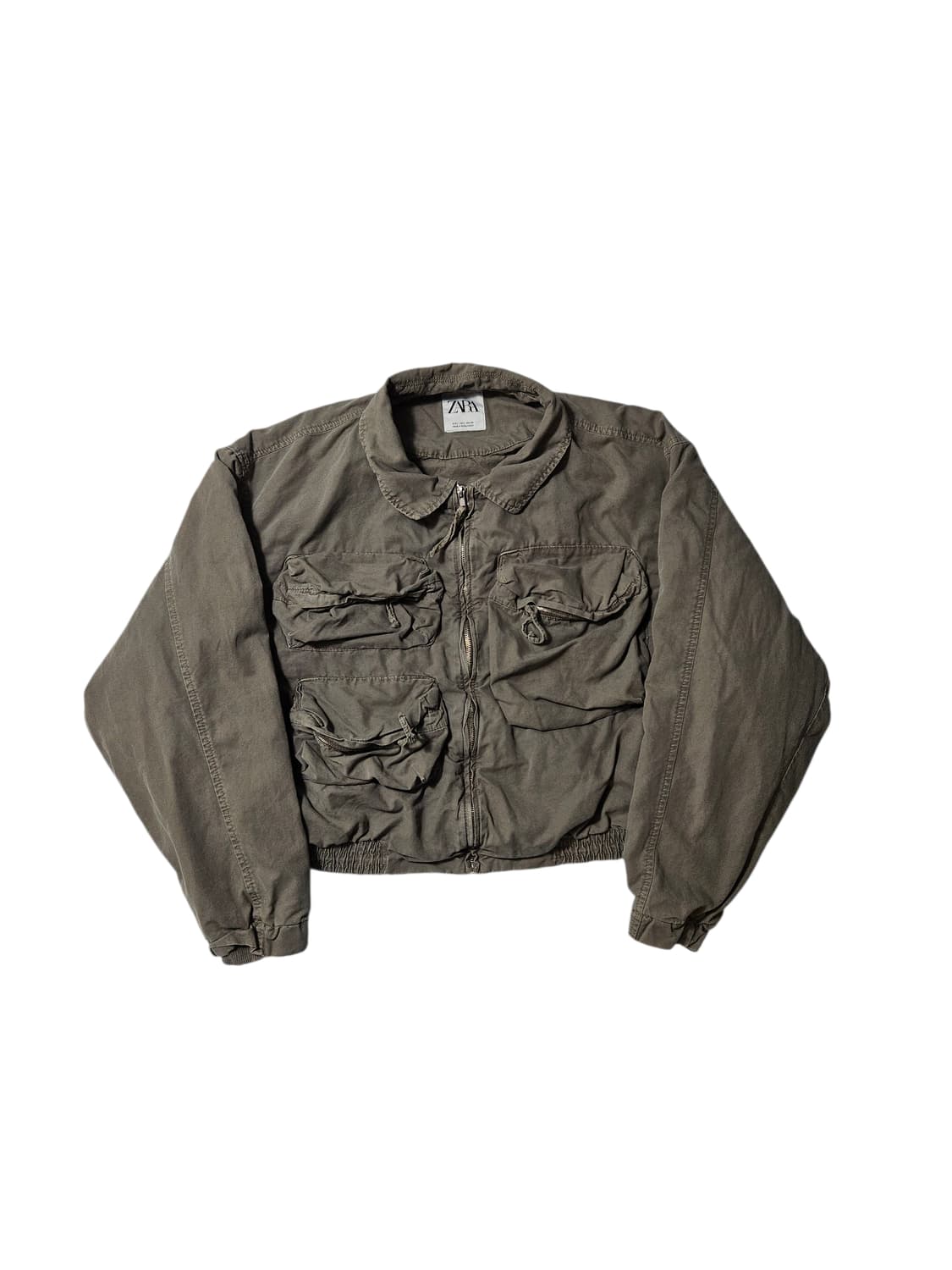 자라 숏 멀티포켓 블루종 자켓 L 상품이미지1