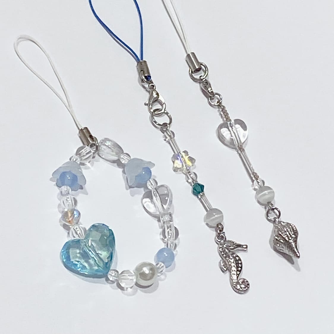 비즈스트랩 3개 세트 빈티지디카스트랩 다꾸스트랩 휴대폰스트랩  상품이미지5