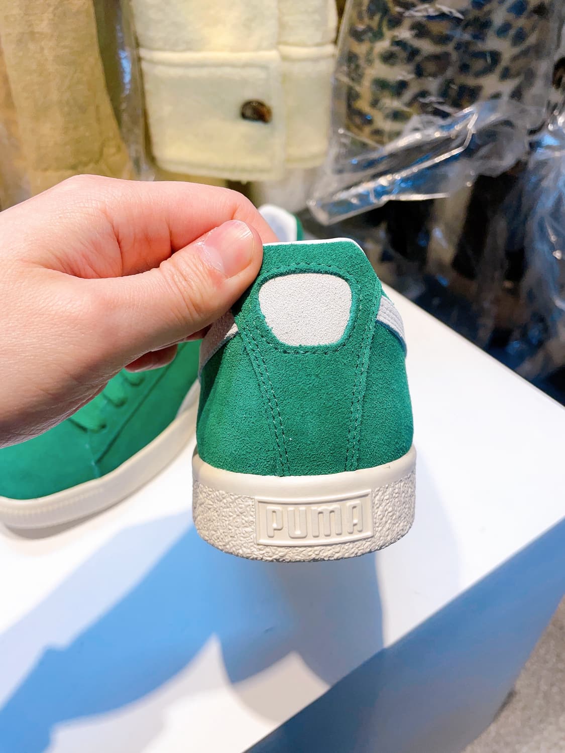 (정품/새상품) 퓨마 남성 그린 클라이드 OG 스니커즈 상품이미지5