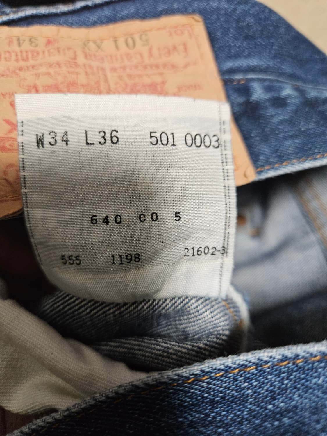 90s 555발렌 lvc55501  리바이스 빈티지 클로징 34x36 상품이미지9